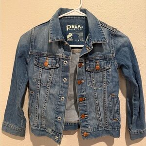 Peek Kids Denim Jacket with Button Accents